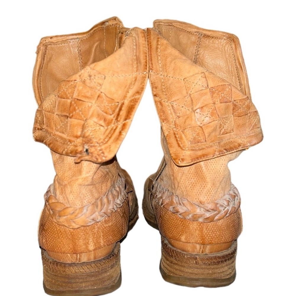 AS 98 Springer Slouchy Tan Leather Ankle Boot Size 40/ US Women’s 9 - Picture 8 of 16